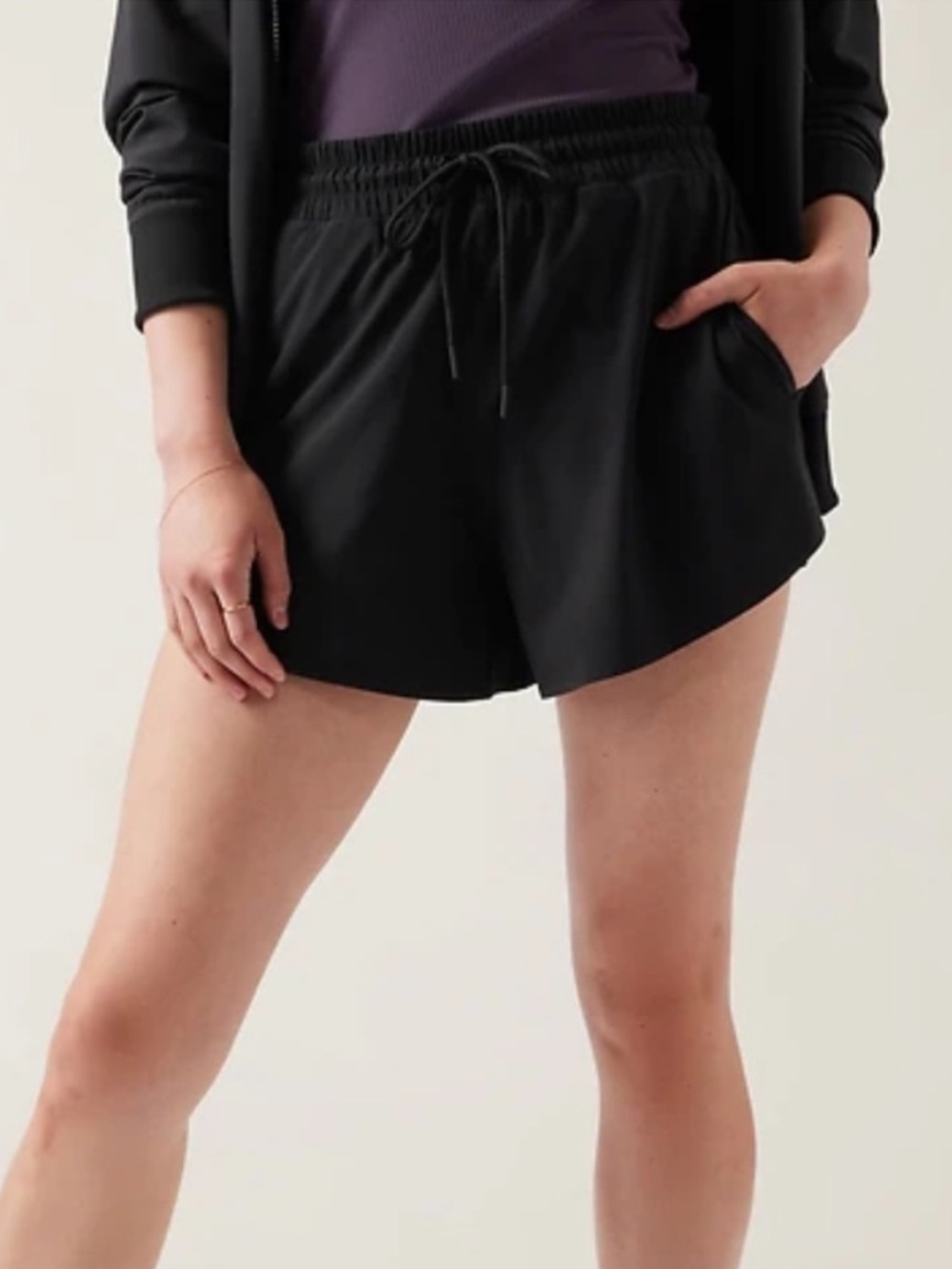 Athleta Crossroads Short Black Womens Small Athletic Outdoor Running